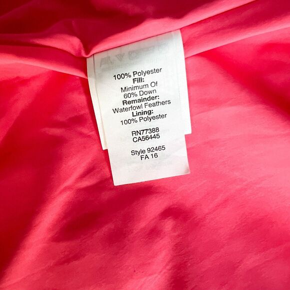 J Crew Down Quilted Puffer Vest Full Zip Womens S Red Gorpcore Outdoor Old Money - Picture 5 of 8